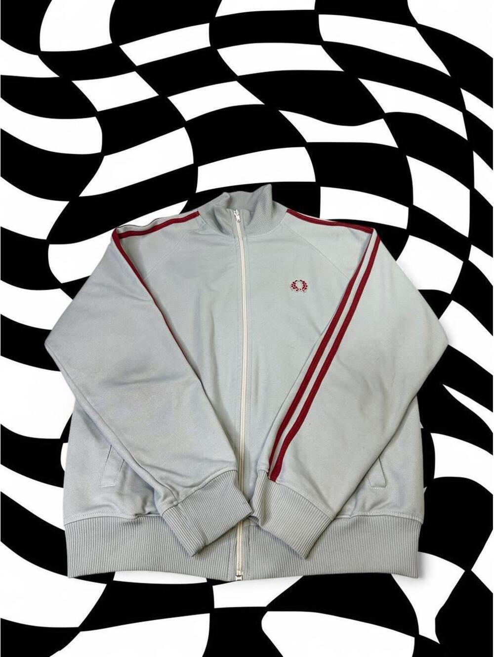 Vintage Fred Perry gray zip up jacket